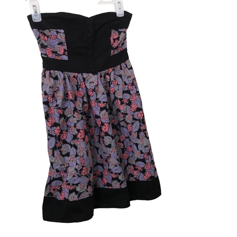 3/$15 Kimchi blue x urban outfitters  strapless lavender and pink floral dress